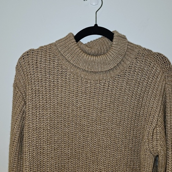 TNA Golden Alpaca Wool Chunky Turtleneck Sweater XS - Picture 4 of 8